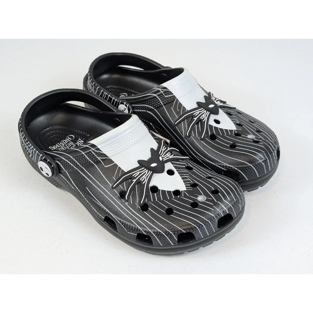 Crocs Nightmare Before Christmas Jack Skellington Clogs Men's 9 Women's 11 New
